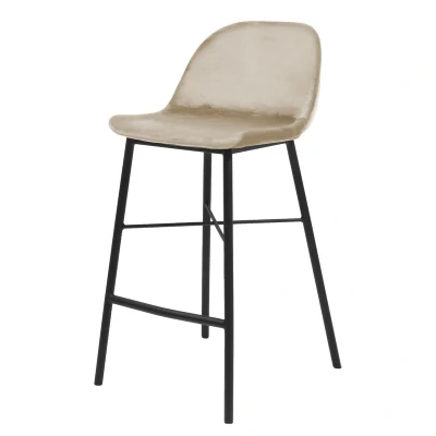 Afbeelding van Kick Barkruk Jeff Champagne 69 cm Velvet