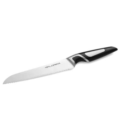 Afbeelding van FLORINA Broodmes (20 cm) I Keukenmes met Kartelrand PROFESSIONAL Mes Ergonomische Handgreep &amp; Antislip Coating Universeel van Roestvrij Staal Vaatwasmachinebestendig
