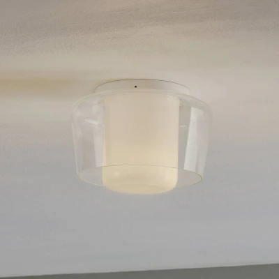 Afbeelding van Helestra Canio glas plafondlamp, buiten helder
