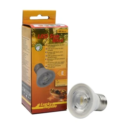 Afbeelding van Lucky Reptile LED Sun Mini 5 Watt spotlicht voor E27 fittingen Terrariumlamp met indrukwekkende lichtopbrengst Lamp terraria Terrariumverlichting 1 stuk