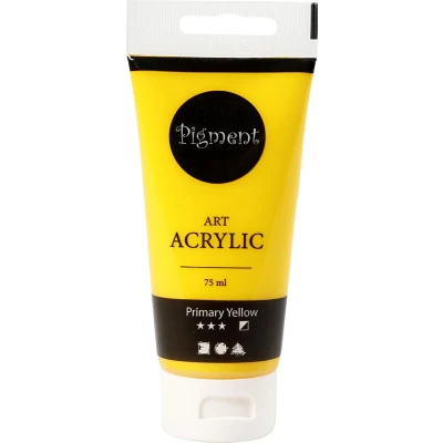 Afbeelding van Creativ Company Pigment Art Acrylverf Geel, 75ml