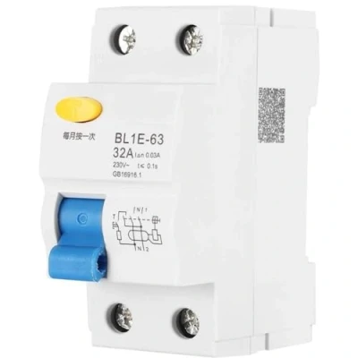 Afbeelding van BL1E 63 aardlekschakelaar, 32 A, 230 V, 30 mA 1P + N kabelonderbreker