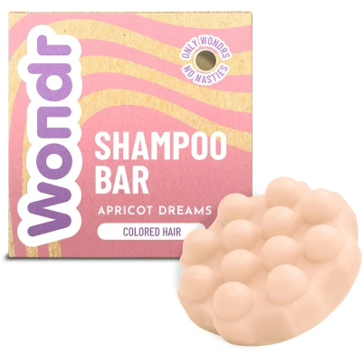 Afbeelding van WONDR Shampoo bar Apricot Dreams Gekleurd haar Sulfaatvrij 55g