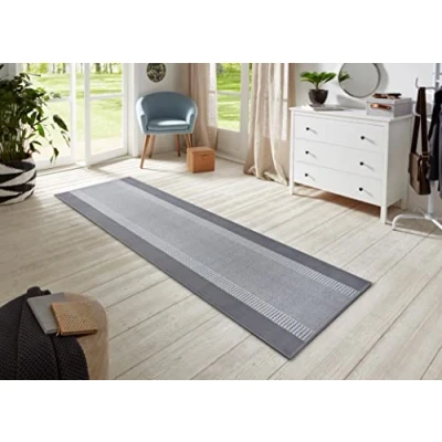Afbeelding van Design Loper Band Lichtgrijs 80x400 Cm