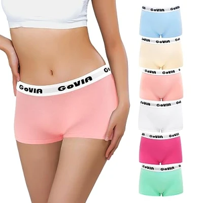Afbeelding van Libella Set van 6 hipsters boxershorts voor dames, katoen, onderbroeken, zacht, stuks, Meerkleurig 1 L