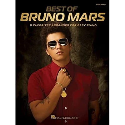 Afbeelding van Best of bruno mars piano: 11 Favorites Arranged for Easy Piano
