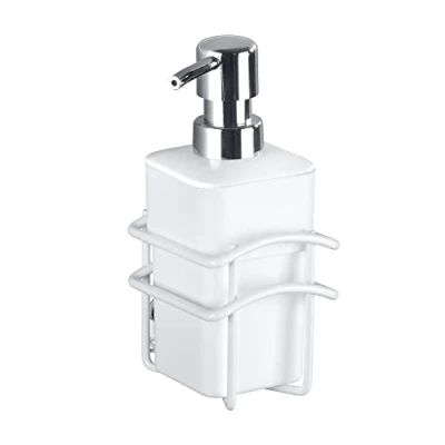 Afbeelding van Wenko Zeepdispenser Classic Plus 300 Ml Staal Wit 2 delig