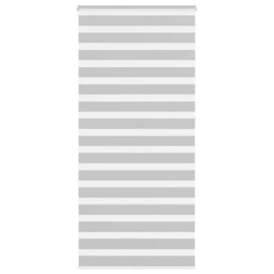 Afbeelding van vidaXL Zebra rolgordijn 95x230 cm stofbreedte 90,9 lichtgrijs