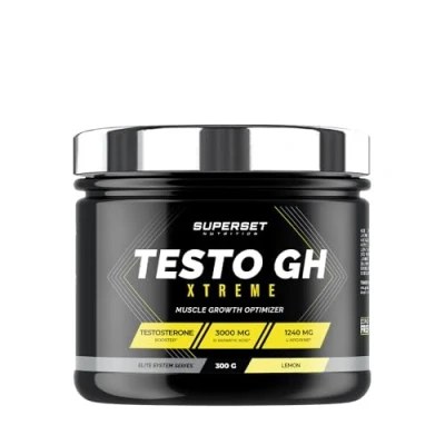 Afbeelding van Superset Nutrition Testo GH Xtreme (300g) testosteron boosters Sterk geconcentreerde natuurlijke en booster Citroen