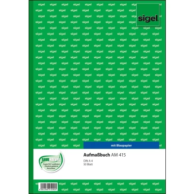 Afbeelding van Sigel, Formulier, Meetboek Formulierenboek AM415 (50 x)