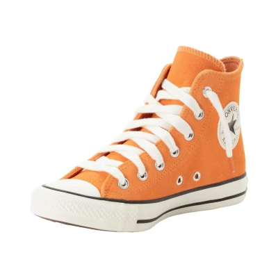 Afbeelding van Converse Chuck Taylor ALL STAR Sneakers hoog, Dames, Maat: 36.5, Pennant orange/egret/black Veloursleer