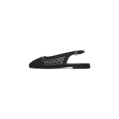Afbeelding van Derimod Slingback ballerina ́s, Dames, Maat: 38, Black Textiel