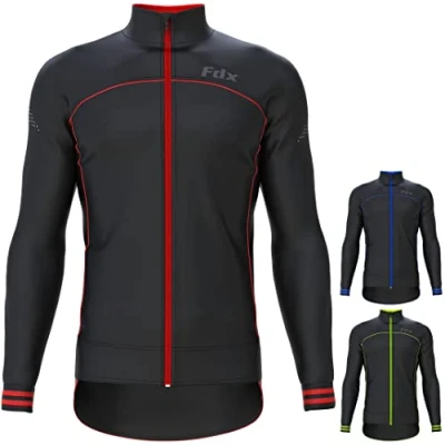 Afbeelding van FDX Mens Fietsen Jas Wind stopper Thermische Softshell Ademend Running Jacket