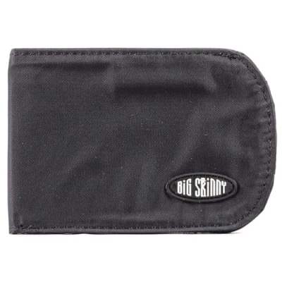 Afbeelding van Big Skinny Curve Bi Fold Slim Wallet voor heren, geschikt maximaal 20 kaarten, zwart