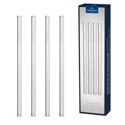 Afbeelding van Villeroy &amp; Boch Purismo Bar Glas drinkrietje lang 20 cm