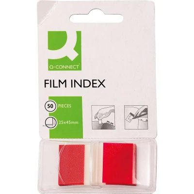 Afbeelding van Q connect Index, Ft 25 X 45 Mm, 50 Tabs, Rood Index