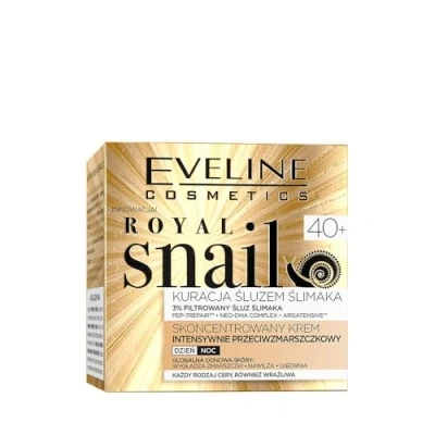 Afbeelding van Eveline Cosmetics, Royal Snail Intensive AntiWrinkle dagnachtcrème 40+ 50 ml