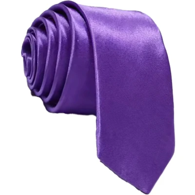 Afbeelding van CHPN Paarse stropdas Smalle tie Purple Polyester Universeel Accessoire