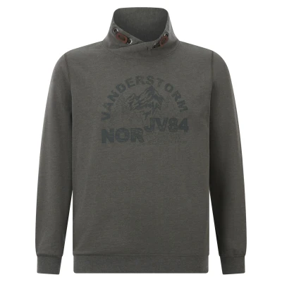 Afbeelding van Jan Vanderstorm Sweater, Heren, Maat: Large, Oliv