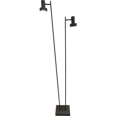 Afbeelding van Vloerlamp Lunata Zwart GU 10 2 Lichts S 9092 Z