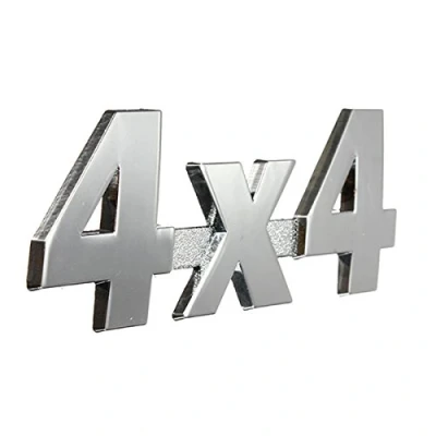Afbeelding van Alamor Auto Metaal Chrome 3D Sticker 4X4 Verplaatsing Embleem Badge