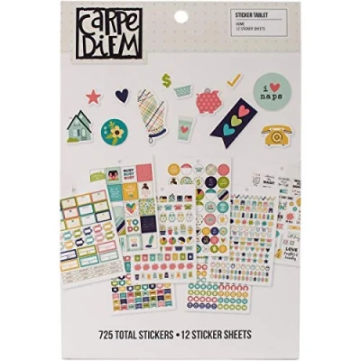 Afbeelding van Carpe Diem Home Stickers A5 12/Pkg