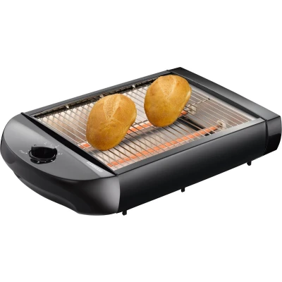 Afbeelding van Melissa 16140145 Platte broodrooster met afneembare kruimellade, 600W Zwart