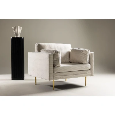 Afbeelding van Svea Sino fauteuil Ribstof lichtgrijs