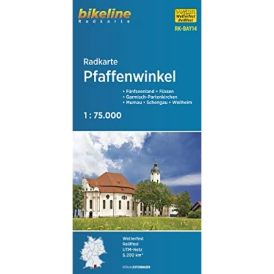 Afbeelding van Radkarten Pfaffenwinkel cycle map