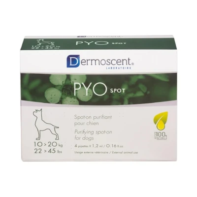 Afbeelding van Dermoscent PYOspot hond 10 20 kg 4 pipetten