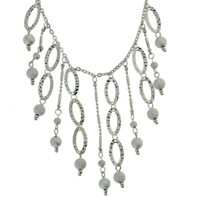 Afbeelding van Behave Ketting met hangers in zilverkleur