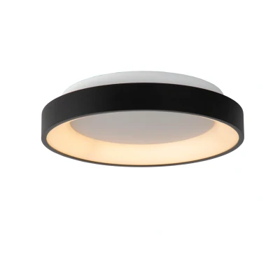 Afbeelding van Lucide Plafondlamp Vidal 28 cm zwart