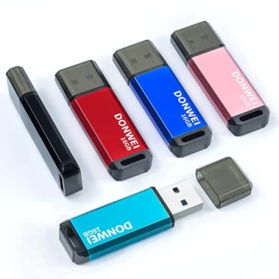 Afbeelding van USB Stick 16 GB, 5 Stuks, 2.0 Flashdrive Met Geheugen Voor Computer, Gameconsole, PC (Roze, Rood, Blauw, Zwart, Cyaan)