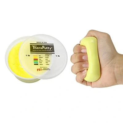 Afbeelding van CanDo TheraPutty Therapie kneedmassa 450 g geel (zeer licht)