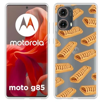 Afbeelding van Cazy Hoesje geschikt voor Motorola Moto G85 Siliconen Frikandelbroodjes