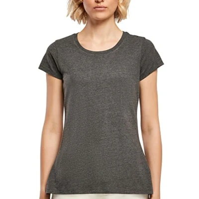 Afbeelding van Damesshirt &#039;Basic Tee&#039; met ronde hals Charcoal XXL