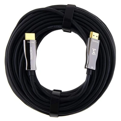 Afbeelding van 20m optische glasvezel HDMI 2.0b kabel UHD 2160p 4K @60Hz 4:4:4 HDR, HDCP 2.2