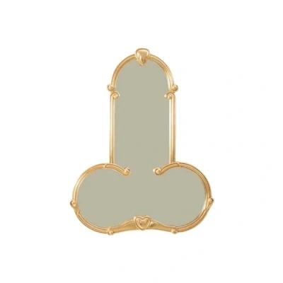 Afbeelding van Seletti Liberty Man spiegel 72x56 goud