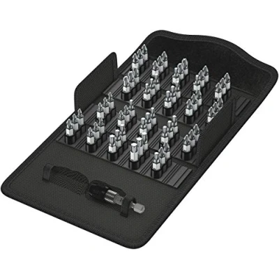 Afbeelding van Wera 61 delige bitset incl. etui Bit Safe Wood 1