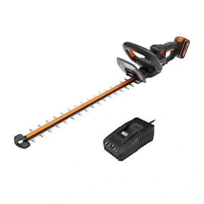 Afbeelding van WORX Nitro Draadloze heggenschaar 20 V 4 Ah 56 cm lemmet diameter 27 mm WG263E (levering met accu en oplader, borstelloze motor, messen dubbele werking)