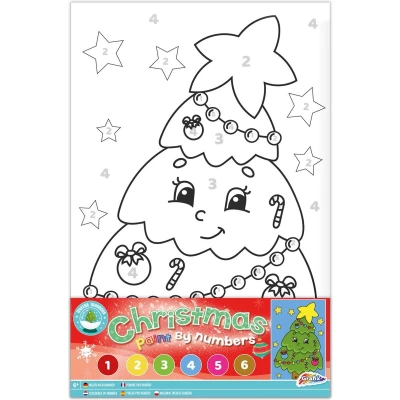 Afbeelding van Creative Craft Group XMAS Canvas Schilderen op Nummer Kerstboom