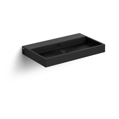 Afbeelding van Wastafel Clou Wash Me 70x42x8 cm Keramiek Mat Zwart
