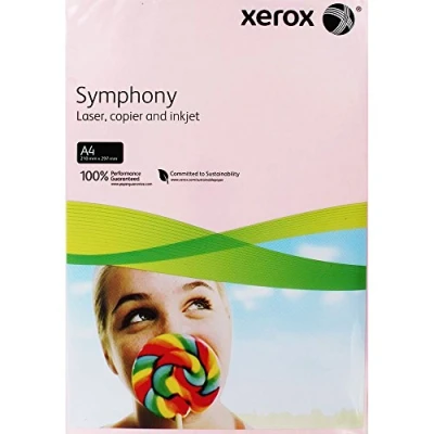 Afbeelding van Xerox 003R93970 gekleurd printerpapier, kopieerpapier, Symphony, pastel DIN A4, 80 g/m², 500 vellen per verpakking, roze