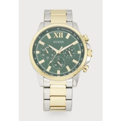 Afbeelding van Guess Walker Chronograaf goldcoloured/silvercoloured, Heren, Maat: One Size, Gold coloured/silver coloured