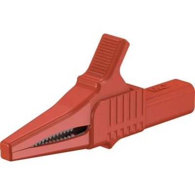 Afbeelding van Stäubli XKK 1001 Veiligheids krokodilklem CAT II Rood
