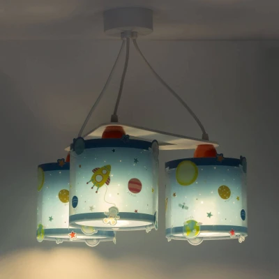 Afbeelding van Dalber Planets Kinderkamer hanglamp Blauw