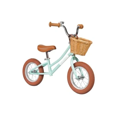 Afbeelding van FabricBike Mini 12&quot; Loopfiets voor 18 Maanden 4 Jaar Oude Jongens Meisjes. Trainingsfiets zonder pedalen. Ultralichte leerfiets met verstelbaar stuur en zadel. (Mini CLASSIC Mint Green)