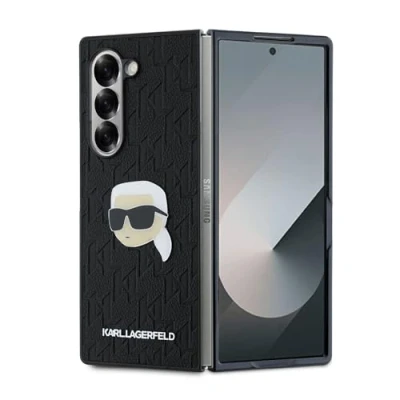 Afbeelding van Karl Lagerfeld KLHCZFD6PGKSKIHK Z Fold6 F956 zwart/zwart hardcase Saffiano Monogram Head Pin