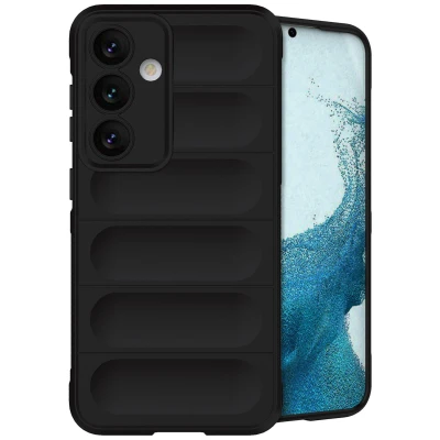 Afbeelding van Samsung Galaxy S24 Plus Hoesje Siliconen en TPU (zacht) iMoshion Softcase/Backcover Zwart Telefoonhoesje