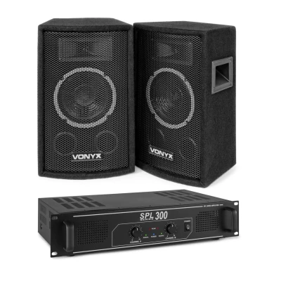 Afbeelding van Vonyx geluidsinstallatie met 2x 6 inch woofers 2 weg speakers en
